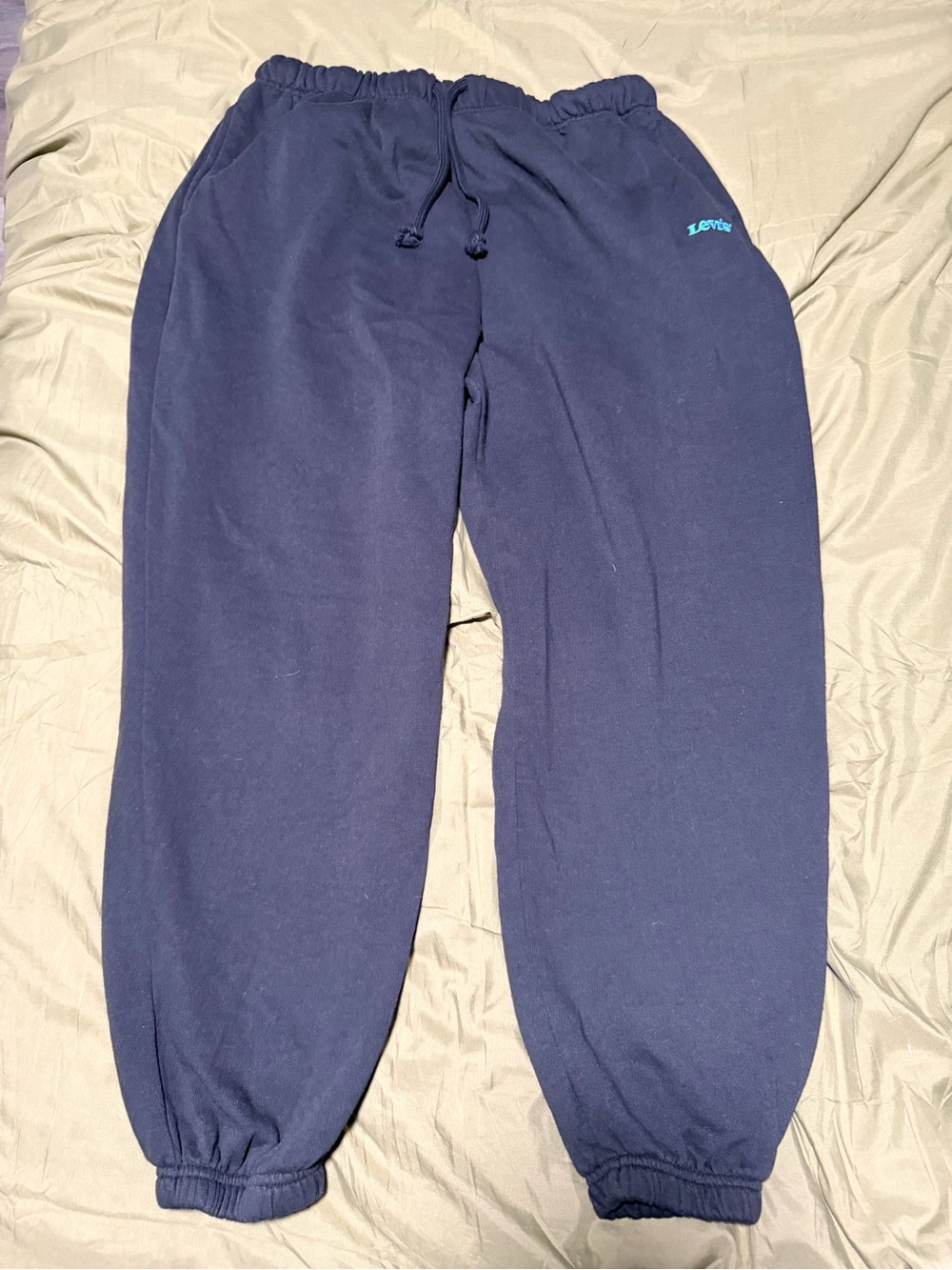 Levi's Black Fleece Drawstring Jogger Sweatpants